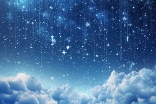 梦幻星空下的云海奇景