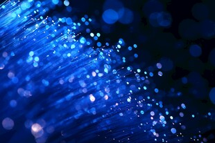 梦幻蓝色光纤闪烁效果