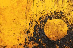金黄斑驳纹理抽象艺术图