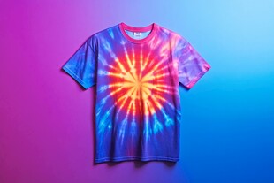 扎染T恤 绚丽色彩吸睛