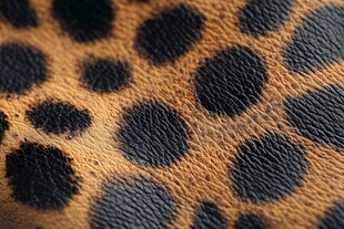 豹纹皮革纹理特写
