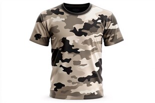 迷彩短袖T恤展示