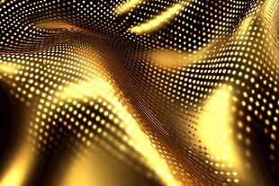 金色动感粒子三维纹理背景