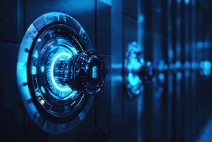 科技感十足的虚拟保险箱锁