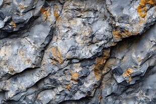 纹理独特的斑驳岩石表面