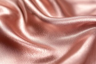 柔滑玫瑰色绸缎纹理特写