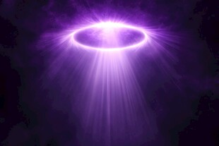 紫色神秘光环特效背景