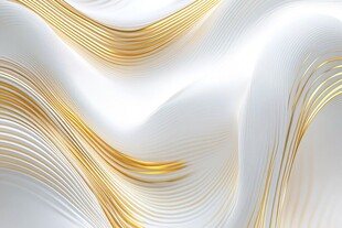 金白交织流动抽象纹理背景