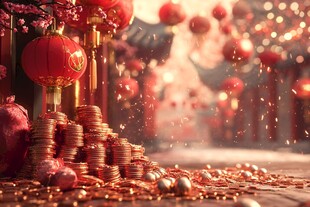 新春佳节 财富满溢贺岁景