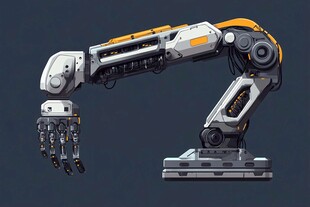 工业机械手臂模型展示