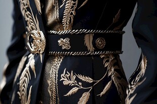 华丽刺绣服饰细节展示