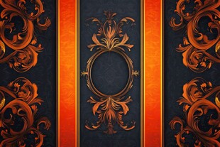 复古华丽花纹背景图案