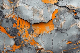 斑驳橙灰岩石纹理