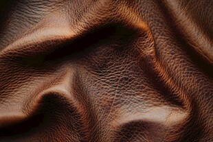 棕色皮革纹理特写