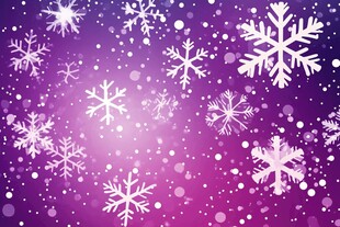 梦幻紫色雪花背景图