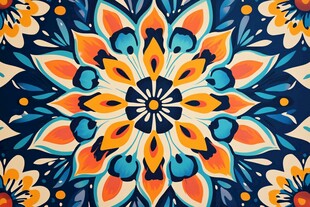 绚丽多彩的花卉图案设计