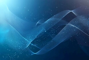 梦幻蓝色线条科技感背景