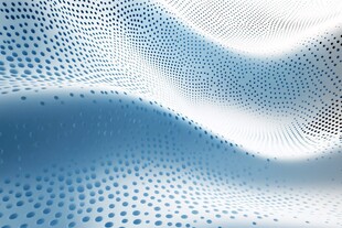 蓝色波点科技感抽象背景
