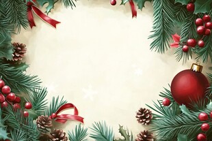 圣诞装饰边框背景图