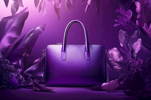 紫色奢华手提包 尽显优雅