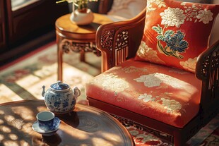 中式雅座 古韵茶香之景