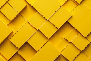 黄色立体方块几何背景图