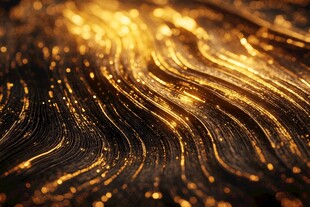 金色流动纹理 璀璨视觉盛宴