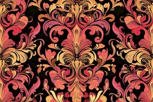复古华丽花卉图案纹理