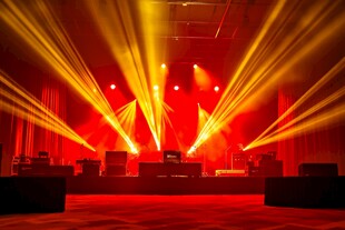 舞台炫彩灯光秀场景