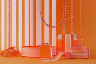 时尚橙色系配饰精美展示
