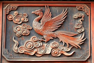 凤凰木雕 中式祥瑞艺术杰作