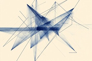 抽象几何线条艺术图案