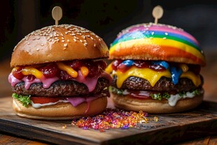 双拼多彩美味汉堡来袭