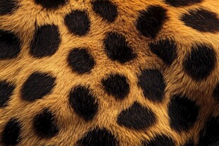 豹纹皮毛纹理特写