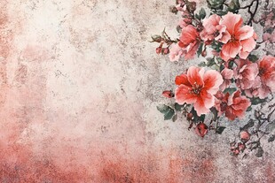 复古风花卉背景图