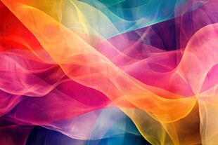 梦幻多彩流动抽象背景图