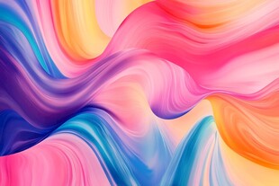 梦幻色彩流体艺术背景图