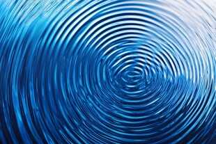 蓝色波纹圆形纹理背景