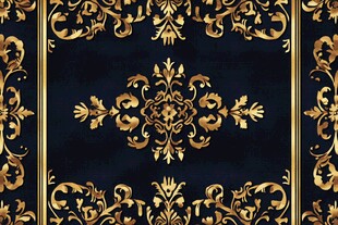 黑金奢华古典花纹图案