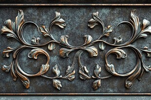 复古金属雕花装饰图案