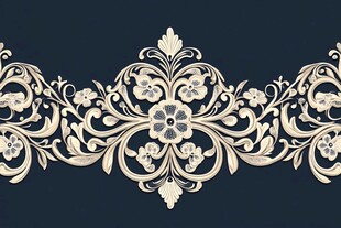 欧式复古花卉装饰花纹