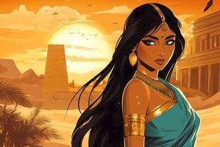 埃及风情美女的神秘风采