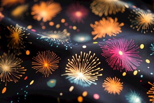 烟花图案布料