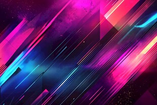 炫彩动感几何线条背景图