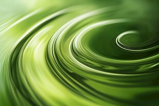 绿色漩涡动态抽象背景图