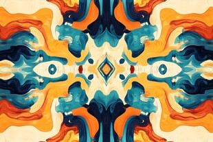 抽象对称艺术图案