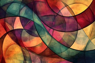 绚丽多彩的抽象几何图案