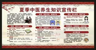 夏季中医养生知识宣传栏