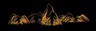 金色山峦夜景