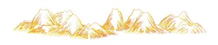金色折纸造型装饰元素